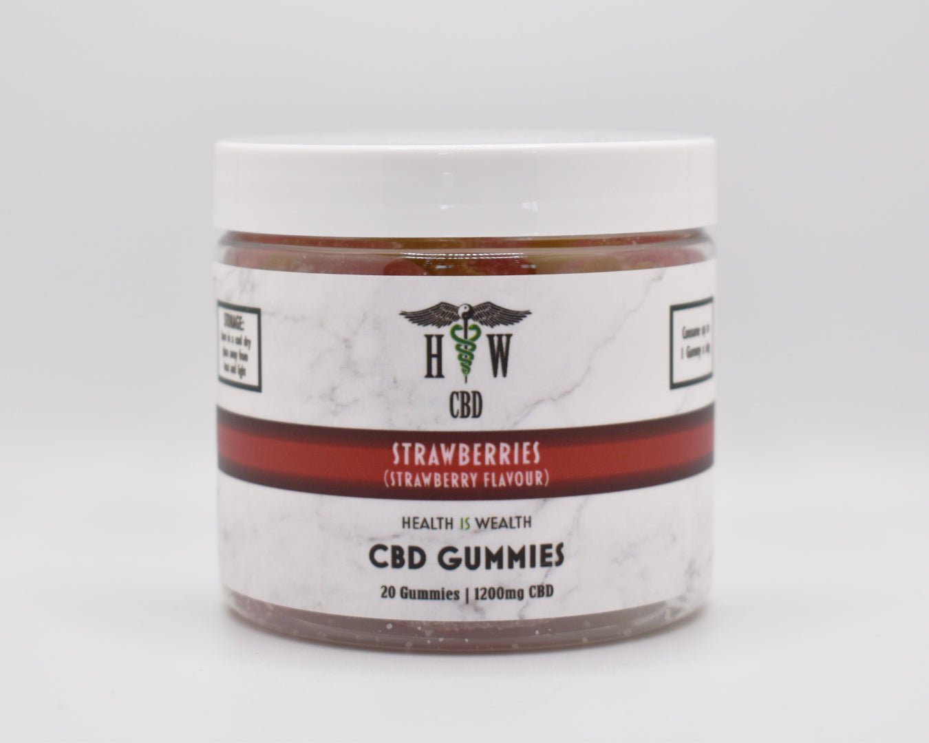 CBD Gummy Strawberries