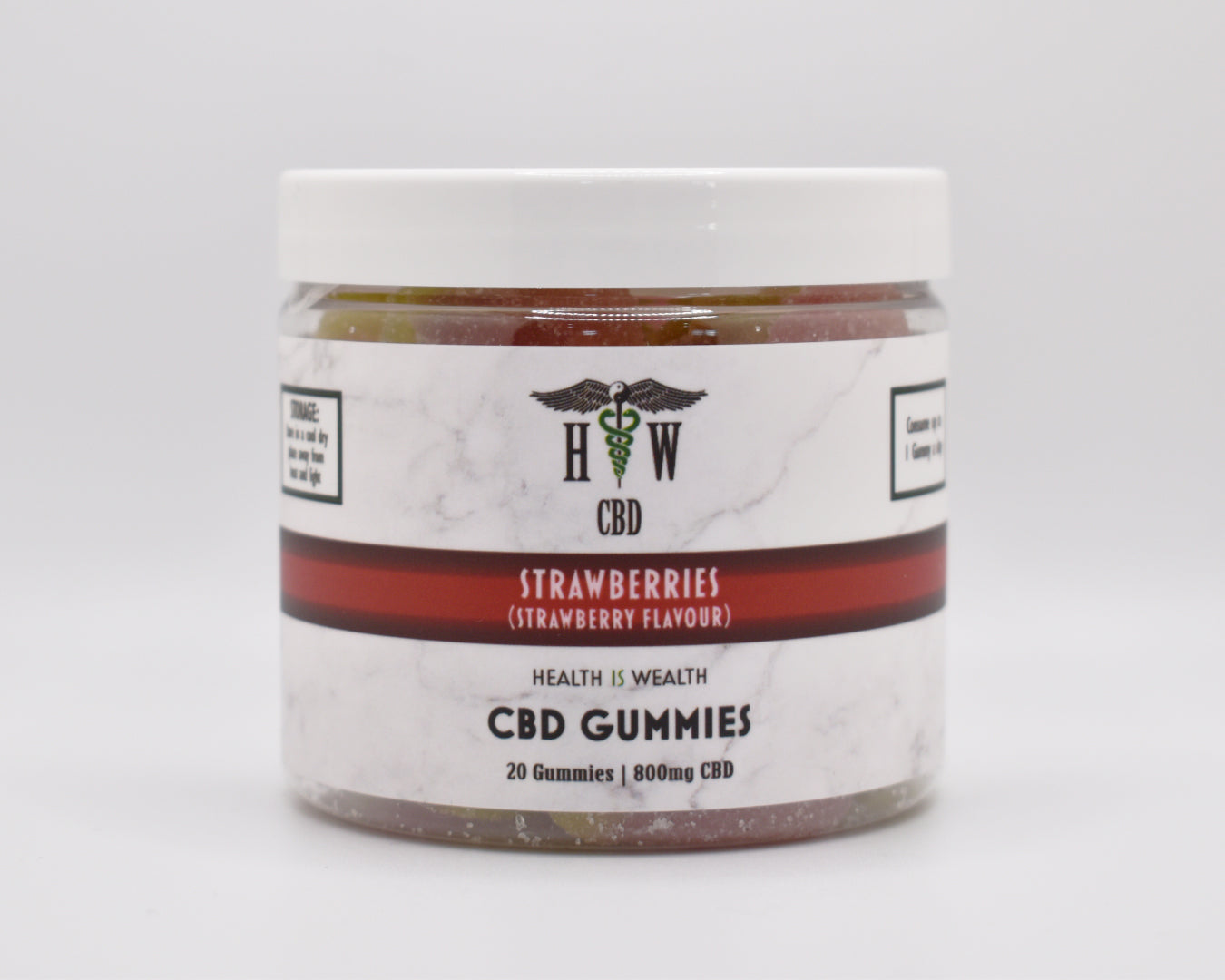 CBD Gummy Strawberries